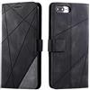SONWO Cover per iPhone 7 Plus/iPhone 8 Plus, Flip Caso in PU Pelle Case Cover Portafoglio Custodia per iPhone 7 Plus/iPhone 8 Plus, [Kickstand] [Slot per Schede], Nero