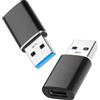 OFFCUP Adattatore da USB-C a USB 3.0, 2 Pezzi Adattatore OTG USB-C a USB 3.0 da 10 Gbps Compatibile con iPhone16 serie 15 MacBook Pro M4 Mac Mini Galaxy S24