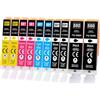 Yowell 10x PGI-580 CLI-581 Cartucce per Canon 580XL 581XL Multipack per Canon TS6350 per PIXMA TR7550 TR8500 TR8550 TS705 TS705a TS6250 TS6300 TS6350a