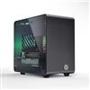 ElectroCookie Custodia per Raspberry Pi 5, Custodia Mini Torre in Alluminio con Ventola di Raffreddamento e Luce Ambientale che Cambia Colore (Nero)
