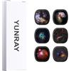 YUNRAY Galaxy Projector Disc - Diapositiva per proiettore Ultra HD, compatibile con YUNRAY Galaxy Projector Pro e modelli SKE-TKQ01 & BL-DQY02 (Pro Version) - Set di 6 Dischi