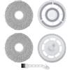 Heykewi Panni mocio con supporto di ricambio per Roborock Qrevo S5V / Qrevo Curv/Qrevo Curv S5X / Qrevo Edge/Edge S5A Aspirapolvere, 2 Supporto per Panni, 2 Stracci di Ricambio