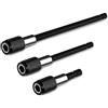 QWORK® Set di adattatori per mandrino, prolunga a stelo esagonale, porta inserti magnetica a rilascio rapido per viti, dadi, trapano, avvitatore, set di punte e chiave manuale, 3 pezzi, 0.63 cm