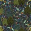 VEELIKE Carta da Parati Adesiva Muro Foresta Verde Scuro Carta da Parati Foglie Tropicali Giungla 44,5 cm x 300 cm Adesivi Murali Fiori Pellicola Adesiva per Mobili Camera da Letto Bagno Soggiorno