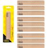 Idena 90272 - Righello con lunghezza 16 cm, 10 pezzi, righello in legno con scala millimetrica e centimetrica, per scuola e ufficio