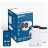 Unitec 30945 - Termostato smart per termosifoni, set 2+1, con display LCD, compatibile con Amazon Alexa e Hey Google
