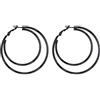 PROSTEEL Orecchini Donna a Cerchio Cuore Stella Grandi Sottili Semplici Acciaio Inossidabile Diametro 60 mm Confezione Regalo