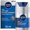 Nivea Men Anti-Age Hyaluron Crema Viso Idratante Uomo FP15 Antirughe Pelli Mature 50 ml