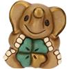 THUN - Mini elefante Elly portafortuna - ceramica - Collezione Animali - 5,1 x 4,6 x 5,5 cm