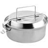DRW Lunch Box 2 Piatti Acciaio Inox Ø16 cm