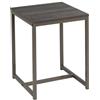 DRW Tavolino ausiliario in PB e Metallo in Grigio, Multicolore, Medidas: 60x15x19 cm