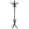 DRW Appendiabiti da pavimento thonet Alamo e betulla in nero
