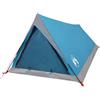 vidaXL Tenda da Campeggio per 2 Persone Blu Impermeabile