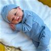 Anano Bambola Neonato Reborn Maschio Occhi Aperti 46CM Bambole Reborn In Silicone Maschio Morbido Realistica Bambole Che Sembrano Vere Bambolotto Reborns (Moderno)