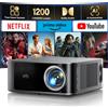 TOPTRO Proiettore 4K Smart TV 1200 ANSI Netflix Ufficiale, Dolby, AI Autofocus, Outdoor
