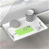 OUZHOU mensola da Letto Sospesa, Mensola per Letto a Soppalco con Portacavi, Vassoio da Letto Sospeso, Comodino Sospeso per Letto e Letto a Castello, Camera dei Bambini e Camera da Letto