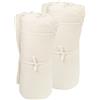 Ikea Thorgun - Copridivano in morbido pile, 120 x 160 cm, colore: crema/bianco/avorio, 100% poliestere riciclato, lavabile in lavatrice, 805.127.99 - Set di 2