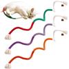 JRILUO 3 Pezzi Corda Di Cotone Con Catnip Interattiva, Giocattolo Dentale Gatto, Corda Serpente Intrecciata, Gioco Masticabile Anti-Alito, Igiene Orale Salute Per Gatti