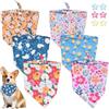 YiiHHooN Bandana per Cani, 6 Pezzi Bandana Cane e 6 Fermagli per Capelli a Stella, Multicolore Triangolare Bandana per Gatti Sciarpa per Cani di Piccola e Media Taglia e Gatti