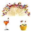 XIAQICA 200 Pezzi Halloween Cranio Stuzzicadenti Decorativi Bastoncini Cocktail 12 CM Spiedini Frutta Colore Forniture Feste Stecchini per Aperitivo per Festa Barbecue Antipasti Decorativi