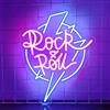 YuoGdhSIa Musica Neon Sign,Rock and Roll LED Light Signs per Decorazione d'Arte da Parete,Sfondo per Concerto Studio Musicale Bar Camera da Letto Club Party,Regalo per Teen e Uomini USB Powered (14.6*12)