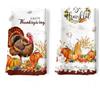 Arquiel Autunno Ringraziamento Tacchina Zucca Set di 2 Strofinacci Cucina Strofinacci Cotone 100% Assorbente Canovacci Cucina Decorazione Regali di Vacanza 48 Cm X 70 Cm