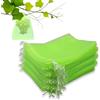 Leeyunbee 100 Pezzi Sacchetto di Protezione dell'uva 20 x 30 cm, Sacchetti Rete da Giardino, Rete Protettivi per Frutta con Coulisse, Contro Vespe Uccelli (Verde Chiaro)