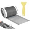 ZONJIE Capelli Cattura Adesivi a Rete, Filtro di Scarico per Doccia, 100 mm x 10 m Monouso Adesivi a Rete, Filtri per Lavello in Poliestere Rettangolare con Spatola in Plastica, per Bagno Vasca Cucina
