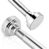 Cexovo Bastoni Per Tende a Pressione,75-255 Cm Acciaio Inox Estensibile Bastone Tenda Asta telescopica Argento per Tenda da Doccia in Acciaio Inox Regolabile Antiscivolo Versatile Senza Forare