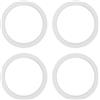 Ieron 4 Pezzi Anelli Goof per luci da soffitto, Finiture per faretti da Incasso, Diametro 75 mm, Adatti per Fori di Diametro 76-95 mm