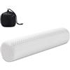 Findigit Cuscino cervicale in memory foam per collo cervicale, cuscino per cuscino per dormire cuscino per letto, gambe, schiena e yoga, traspirante e confortevole, 45 x 10 cm