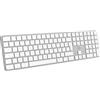 Mobility Lab - KMP2000W - Tastiera Mac Wireless Multi-Connessioni - AZERTY, Ricevitore USB 2.4 Ghz + 3 Bluetooth, 15 scorciatoie multimediali, Ricarica Rapida tramite USB-C - Mac