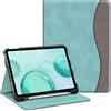 FINTIE Custodia per iPad (A16) 11ª Generazione 11 (2025) / iPad 10ª Gen 10.9 (2022) con Portapenne, [Multi-angli] Leggero Stand Cover Protettiva Case con Tasca Auto Sveglia/Sonno, Turquoise/Marrone
