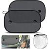 RXKFIGX 2 pezzi Parasole Auto Per Bambini, 50x30cm Protezione Solare del Finestrino dell'automobile, Parasole Autoadesive per Bambini,Borsa di Stoccaggio,protezione Solare Universale e Protezione UV