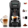 CAPXSNOB Warriors1 Macchina da Caffè a Capsula 3 in 1 per Nespresso Original, Dolce Gusto e Caffè Macinato, 20 Bars, 0,8 L, Calore e Quantità Regolabili, Automatica e Compatta per Casa e Ufficio