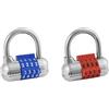 Master Lock Imposta il tuo lucchetto a combinazione, serrature per armadietti da palestra con codice per fissare oggetti di valore interni, il colore può variare, 2 pezzi, 1523EC2