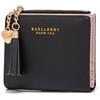 CHAOFANXI Portafoglio Donna Borsetta Portamonete Sottile Pochette Piccolo Portafogli in Pelle Squisita PU con Cerniera e chiusura a Scatto Scomparti per Carte Multipli, Nero