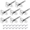 QUARKZMAN Chiavistelli a Spillo, 6,5x70mm/0,26x2,76 Chiusura a Stantuffo Bullone a Molla in Acciaio per Mobili Armadio Letto Porta, 8pz