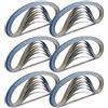 SENLINLIN Nastri Abrasivi 9 x 533 mm - Set 40 Nastri in Corindone Zirconio, Grane 40/60/80/120/240/400, Resistenti al Calore e Impermeabili - Ideali per Metallo, Legno, Affilatura Coltelli
