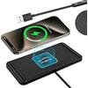 VOBOR Caricatore Wireless Auto, 10W Tappetino Ricarica Wireless Auto, Caricabatterie Senza Fili Antiscivolo per Telefoni cellulari, Cuffie, ecc. (USB 1m)