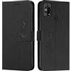 EATCYE Cover per Samsung Galaxy M31, Flip Libro Libretto Custodia in Pelle PU per Samsung Galaxy M31 [Protezione Completa] [Slot per Scheda] [Funzione di Supporto] (#Nero)