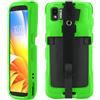 Mobilis Custodia per Zebra TC22 TC27 con Fascia di Presa Anticaduta e Porta-Stylus, Protezione di Grado Militare, Colore ad Alta Visibilità Facile Identificazione (Verde fluo)