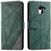SONWO Cover per Galaxy J6 2018, Flip Caso in PU Pelle Case Cover Portafoglio Custodia per Samsung Galaxy J6 2018, [Kickstand] [Slot per Schede], Verde