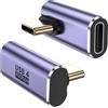 MOGOOD Adattatore Angolo 90° USB‑C 100W 40Gbps 2 Pezzi, Supporto 8K@60Hz Compatibile Thunderbolt 4, Meta Quest, MacBook, iPad, iPhone 16 e Dispositivi USB‑C