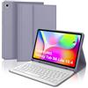 FOGARI Custodia Tastiera per Samsung Galaxy Tab S6 Lite 2020 10,4, Tastiera Bluetooth Staccabile QWERTY Italiana per Samsung Galaxy Tab S6 Lite 10,4, Smart Cover Supporta Auto Wake/Sleep (Viola Lavanda)