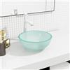 Homgoday Lavabo in vetro temperato 30 x 12 cm smerigliato, Lavabo da bagno, Lavello da bancone per WC, Spogliatoio, WC per ospiti