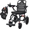 loktch Sedia a rotelle elettrica pieghevole con batteria al litio rimovibile da 10 Ah, motore da 500 W, portata 20 km, capacità 150 kg, ultraleggera 15,8 kg, facile da trasportare e riporre