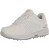 Skechers Sneaker da Uomo Go Elite 5 Arch Fit Impermeabile da Golf, Bianco/Argento, 42 EU