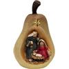 DRW Mistero Nascita di 1 Pezzo all'Interno di Una Pera in Resina Dipinta a Mano, Multicolore, Medidas: 11x6 cm