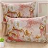 PETTI Artigiani Italiani - Coppia di Federe Cuscino 40x145 cm in Microfibra, Cuscini Arredo Camera da Letto, Divano, Salotto, Set 2 Fodere Copricuscino, Federa Floreale 06 11, 100% Made in Italy